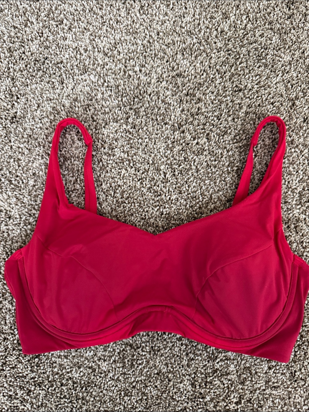 Athleta Red Swim Top